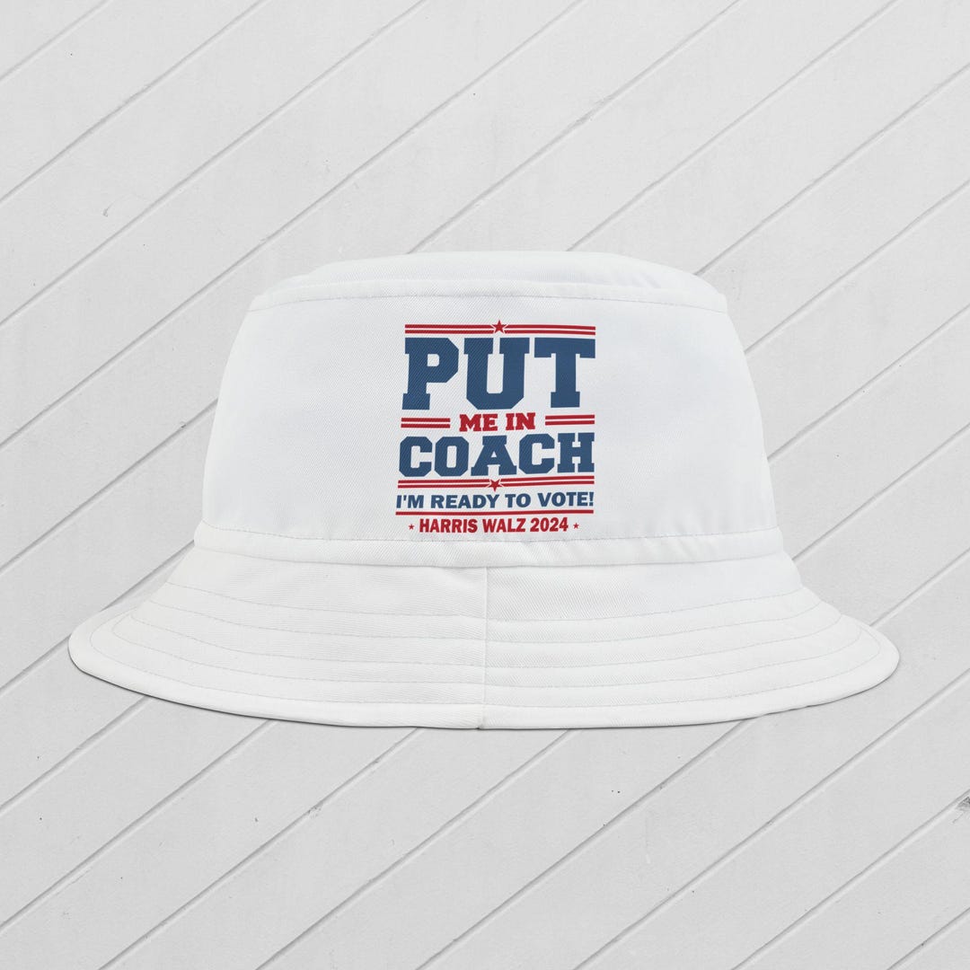 Harris Walz Bucket Hat, Tim Walz Hat, Vote Democrat Sun Hat Patriotic ...