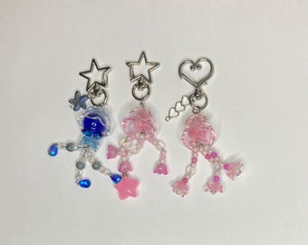Mini Jellyfish Keychain | Handmade Keychain | Beaded Keychain | Acubi | Y2K