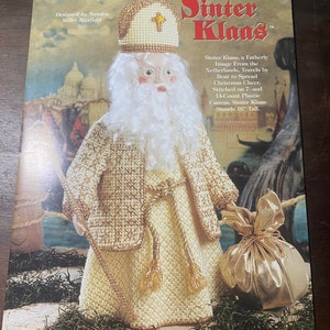 Old World Santa- Sinter Klaas. Plastic Canvas Digital Download