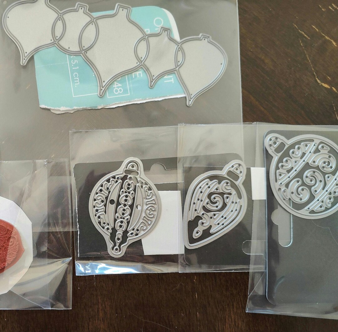 Christmas Ornament Die Cuts. From Crafter's Companion and Memory Box ...