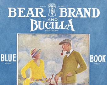 1920s Knitting and Crochet Patterns: Bear Brand Blue Book vol. 41 (PDF Digital Download)