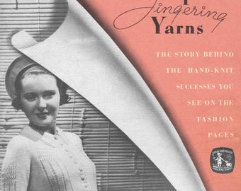 Libro de patrones de punto Good Shepherd Yarns de 1936 - Suéteres, blusas y abrigos de mujer de los años 30 (Descarga digital en PDF)
