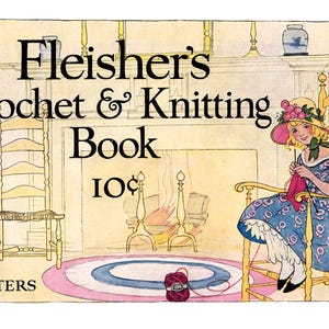 Libro de patrones de tejido y crochet de 1919 - Libro de tejido y crochet de Fleisher n.° 101 - Patrones de suéteres vintage para mujer - Descargar PDF