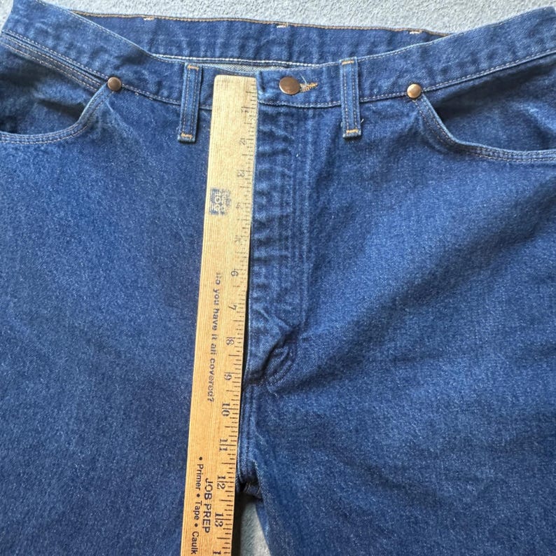 Vintage Wrangler Jeans Mens 35x27 Blue Cowboy Cut Western Denim 13MWZ USA 90s image 5