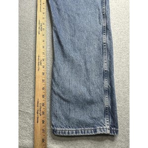 VTG Wrangler Jeans Mens 40x30 Blue 5 Pocket Relaxed Fit Denim Comfort 90s Y2K image 10