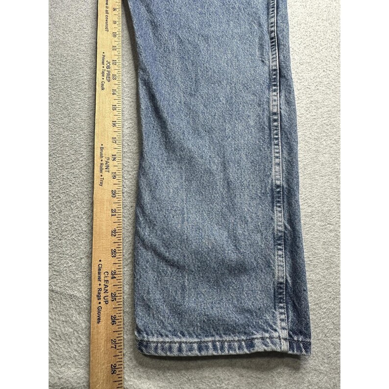 VTG Wrangler Jeans Mens 40x30 Blue 5 Pocket Relaxed Fit Denim Comfort 90s Y2K image 10