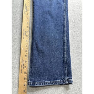 VTG Wrangler Jeans Mens 36x30 (35x28) Blue 937STR Straight Leg Denim Western image 13
