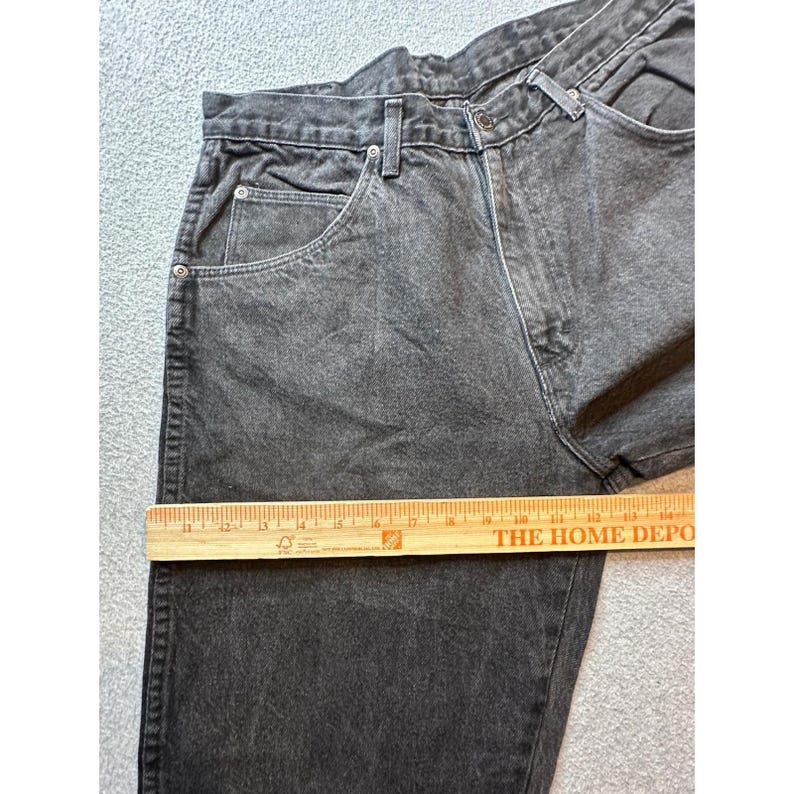 VTG Wrangler 97601CB ジーンズ メンズ 34x30 (32x28) チャコールグレー デニム クラシックフィット 画像 13