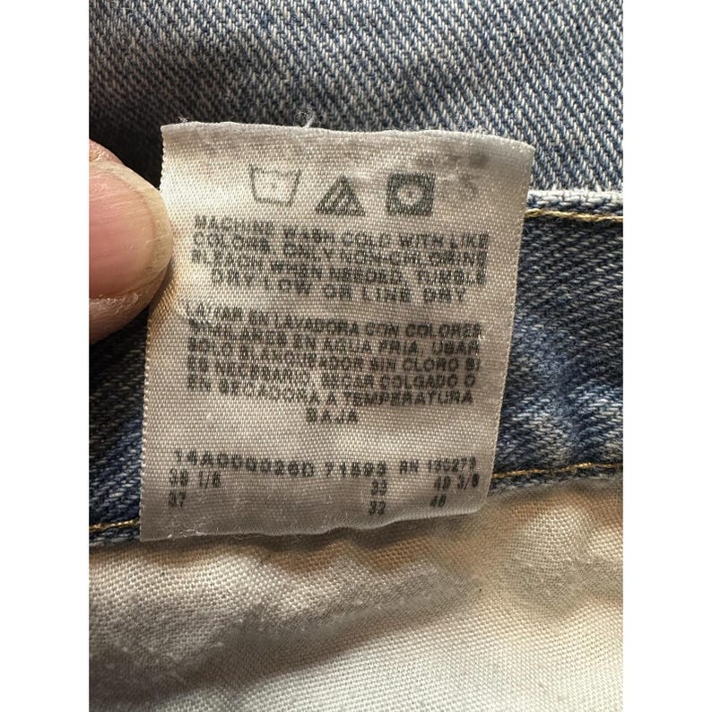 Wrangler Jeans Mens 36x32 Light Wash Relaxed Fit 97601SB Denim Straight Leg image 13