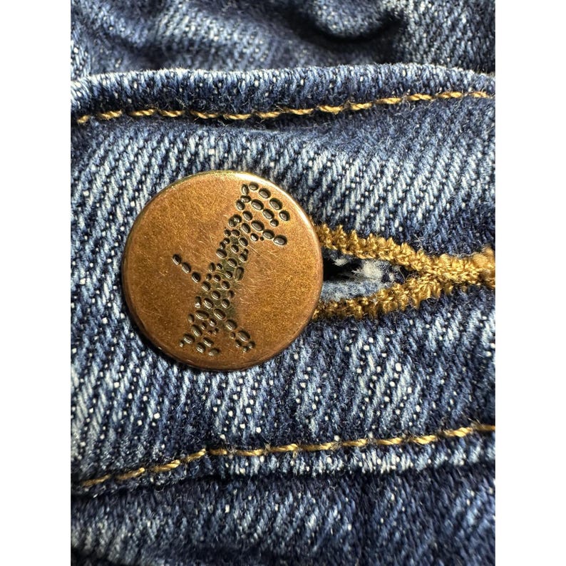 VTG Wrangler Jeans Mens 36x30 (35x28) Blue 937STR Straight Leg Denim Western image 6