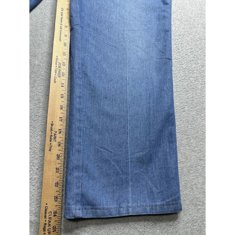 VTG Wrangler Jeans Mens 38x25 Blue Straight YKK Zip Classic Denim Pants Durable image 10