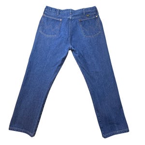 Vintage Wrangler Jeans Mens 35x27 Blue Cowboy Cut Western Denim 13MWZ USA 90s image 2