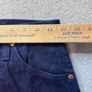 Vintage Wrangler Jeans Damen 1 Indigo Cowboy Cut 14MWZDT Tapered Leg Denim USA Bild 5