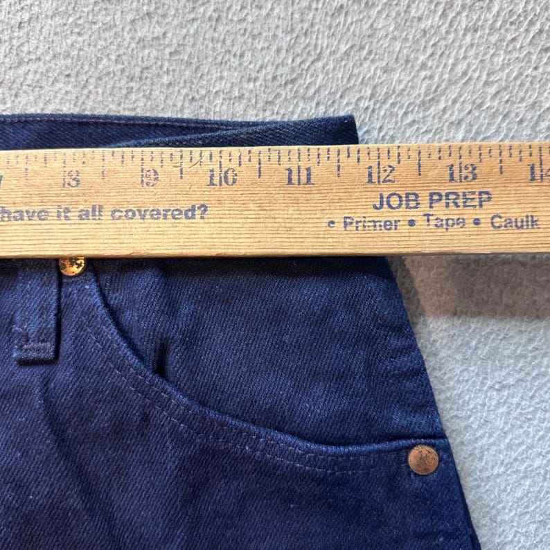 Vintage Wrangler Jeans Damen 1 Indigo Cowboy Cut 14MWZDT Tapered Leg Denim USA Bild 5