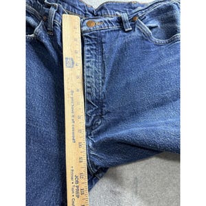 VTG Wrangler Jeans Mens 36x30 (35x28) Blue 937STR Straight Leg Denim Western image 10