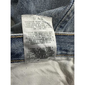 VTG Wrangler Blues WB902GI Jeans Mens 33x32 Blue Denim Light Wash Straight Leg image 3