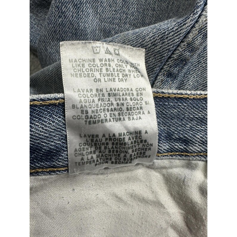 VTG Wrangler Blues WB902GI Jeans Mens 33x32 Blue Denim Light Wash Straight Leg image 3
