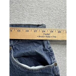 Wrangler-jeans heren 36 x 31 blauw denim, rechte pijpen YKK-rits, authentiek rood label afbeelding 5