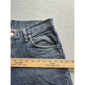Wrangler Jeans Herr 32x30 Blå Relaxed Fit Raka Ben Bomullsdenim 97601VR bild 6