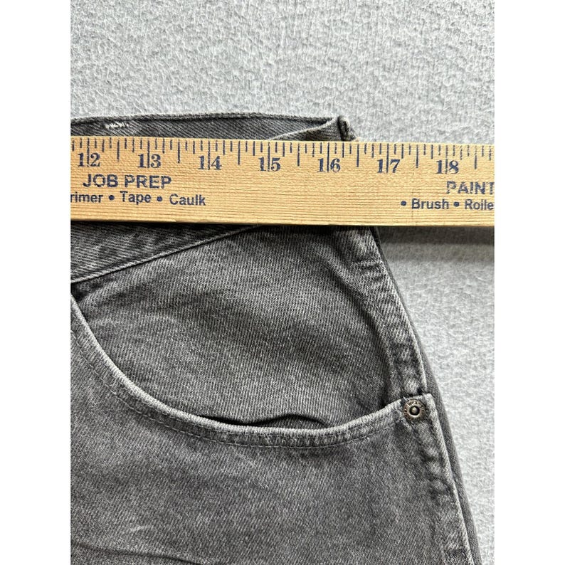 Vintage Wrangler Jeans Mens 34x30 Black Straight Leg Made in USA 90s 96501BK image 5