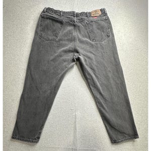 Spodnie jeansowe Wrangler Authentic Jeans Mens 39x28 Grey, luźne, wyprodukowane w USA zdjęcie 1