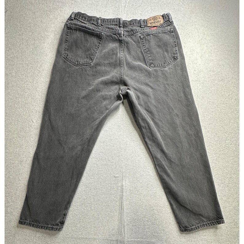 Spodnie jeansowe Wrangler Authentic Jeans Mens 39x28 Grey, luźne, wyprodukowane w USA zdjęcie 1
