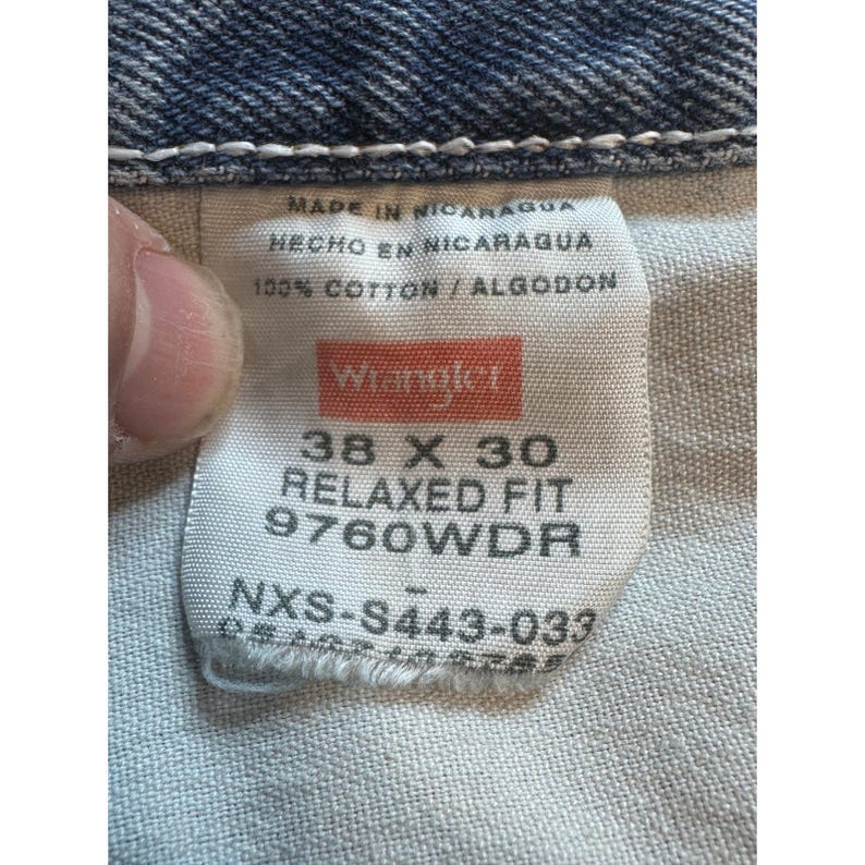 Wrangler 9760WDR リラックスフィットジーンズ メンズ 38x30 (36x27) ライトウォッシュブルーデニム 画像 3