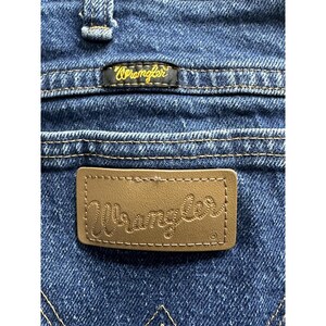 VTG Wrangler Jeans Mens 36x30 (35x28) Blue 937STR Straight Leg Denim Western image 8