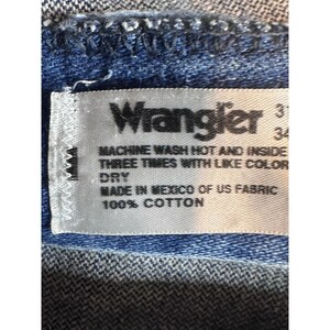 Wrangler 31MWZPW relaxte fit jeans heren 34 x 30 (34 x 28) blauw denim werkkleding gebeitst afbeelding 9