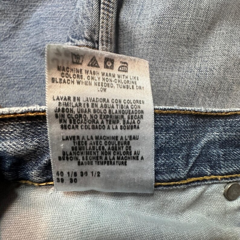 Wrangler Twenty X Jeans Mens 38x36 Blue 41MWXVI Loose Fit Utility Carpenter Work image 5
