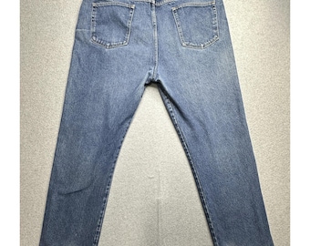 Vintage Wrangler Jeans Mens 40x32 (38x31) Blue Denim Straight USA 96501MR 90s