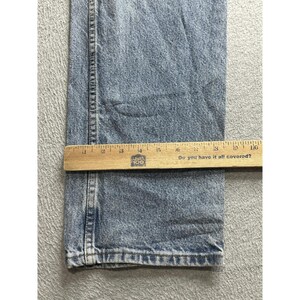 VTG Wrangler Jeans Mens 34x29 Blue Light Wash Denim 06501DS Straight Leg Zip Fly image 9