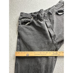 Spodnie jeansowe Wrangler Authentic Jeans Mens 39x28 Grey, luźne, wyprodukowane w USA zdjęcie 8