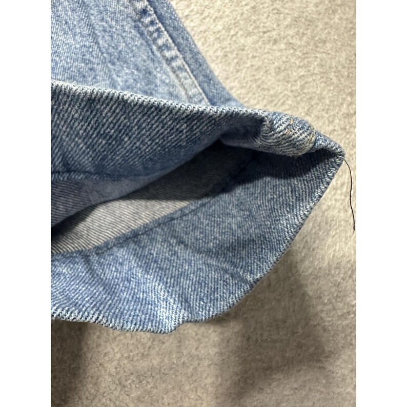 Vintage Wrangler Jeans Mens 38x25 Blue Denim Authentic Straight Leg 97601RS 90s image 6