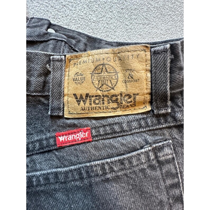 VTG Wrangler 97601CB ジーンズ メンズ 34x30 (32x28) チャコールグレー デニム クラシックフィット 画像 9