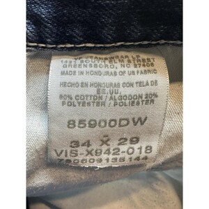 Wrangler authentische Jeans Herren 34x29 (32x27) Medium Wash Blau Denim mit geradem Bein Bild 11