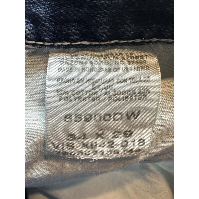 Wrangler authentische Jeans Herren 34x29 (32x27) Medium Wash Blau Denim mit geradem Bein Bild 11