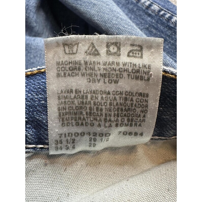 Wrangler authentische Jeans Herren 34x29 (32x27) Medium Wash Blau Denim mit geradem Bein Bild 12
