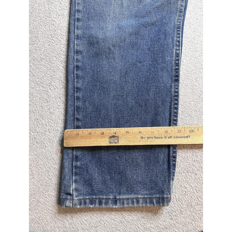 Vintage Wrangler 9760WDR Relaxed Straight Jeans Mens 36x29 Blue Denim 90s image 5