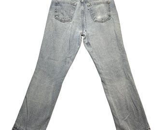 Vintage Levi Strauss Jeans Mens 36x32 (34x29) Light Wash Regular Fit Denim Pants