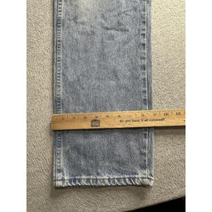 Vaqueros Wrangler para hombre, 36 x 32, lavado claro, pierna recta, cierre de cremallera YKK 9C501 SL imagen 9