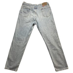 Vintage Wrangler-jeans heren 36 x 32 (32 x 30) lichte wassing authentiek denim, VS jaren 90 afbeelding 1