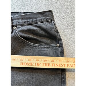 VTG Wrangler Jeans Mens 40x30 (38x28) Black Comfort Fit Straight Leg YKK 97601CB image 13