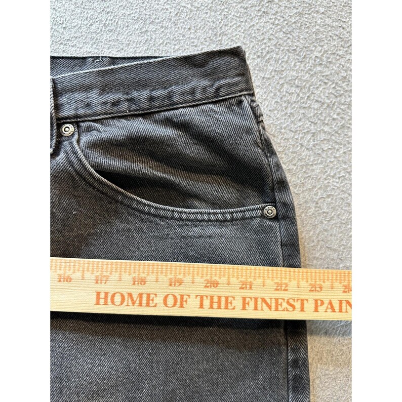 VTG Wrangler Jeans Mens 40x30 (38x28) Black Comfort Fit Straight Leg YKK 97601CB image 13