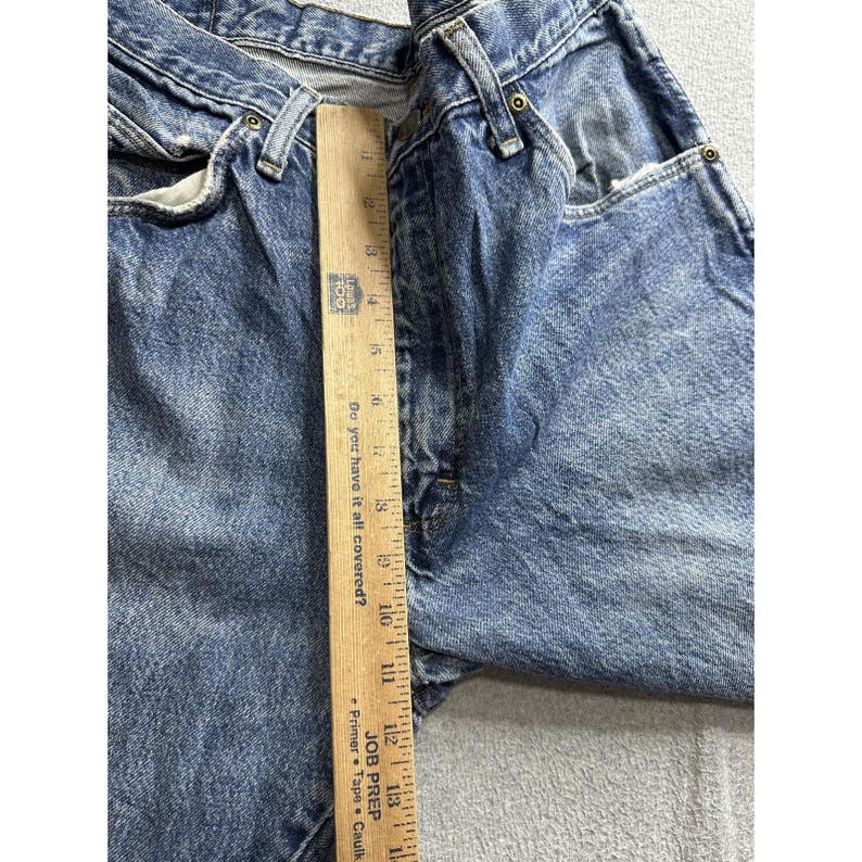 Wrangler Jeans Mens 32x31 Blue Denim Straight Leg Zip Fly YKK Red Tab 5-Pocket image 7