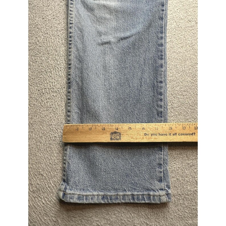 Wrangler Jeans Mens 36x30 (36x29) Light Wash Comfort Fit Stretch Denim Relaxed image 4