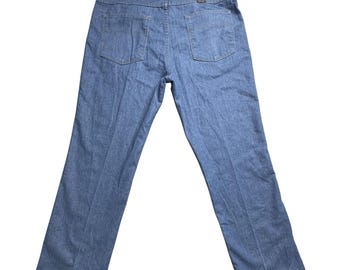 Spodnie jeansowe Wrangler Jeans Mens 38x30 Blue Classic Fit Straight Leg z zamkiem błyskawicznym