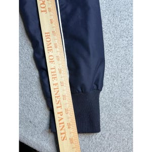 Giacca a vento vintage Fila da uomo, blu, con mezza zip, foderata, stile sportivo immagine 9