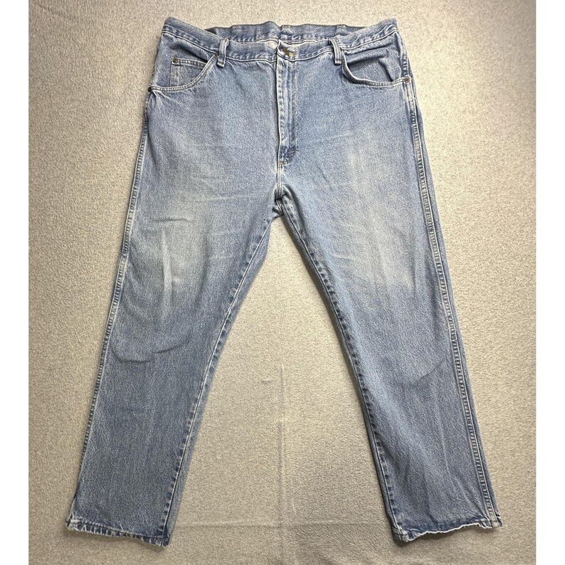 Vaqueros Wrangler vintage para hombre, 40x30 (37x28), corte holgado, azul, 96501DS, años 90 imagen 5
