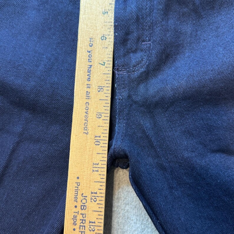 Vintage Wrangler Jeans Damen 1 Indigo Cowboy Cut 14MWZDT Tapered Leg Denim USA Bild 6